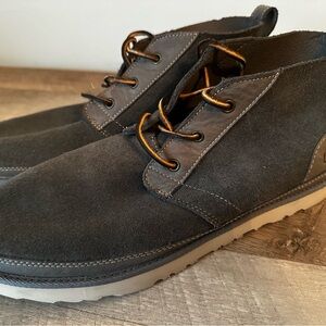 UGG Men’s Neumel Unlined Gray Suede Boots Size 12 New